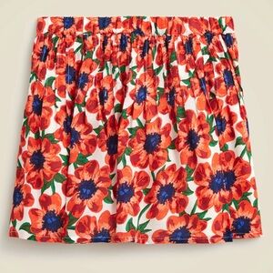 Crewcuts orange floral elastic skirt.